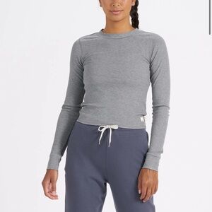 Vuori - Long-Sleeve Mudra Fitted Tee - S